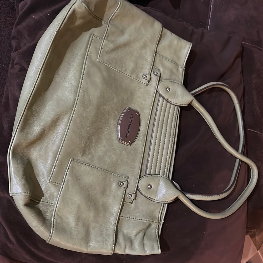 Designer bag, beautiful green leather,Liz Claiborne. New. So gorgeous!